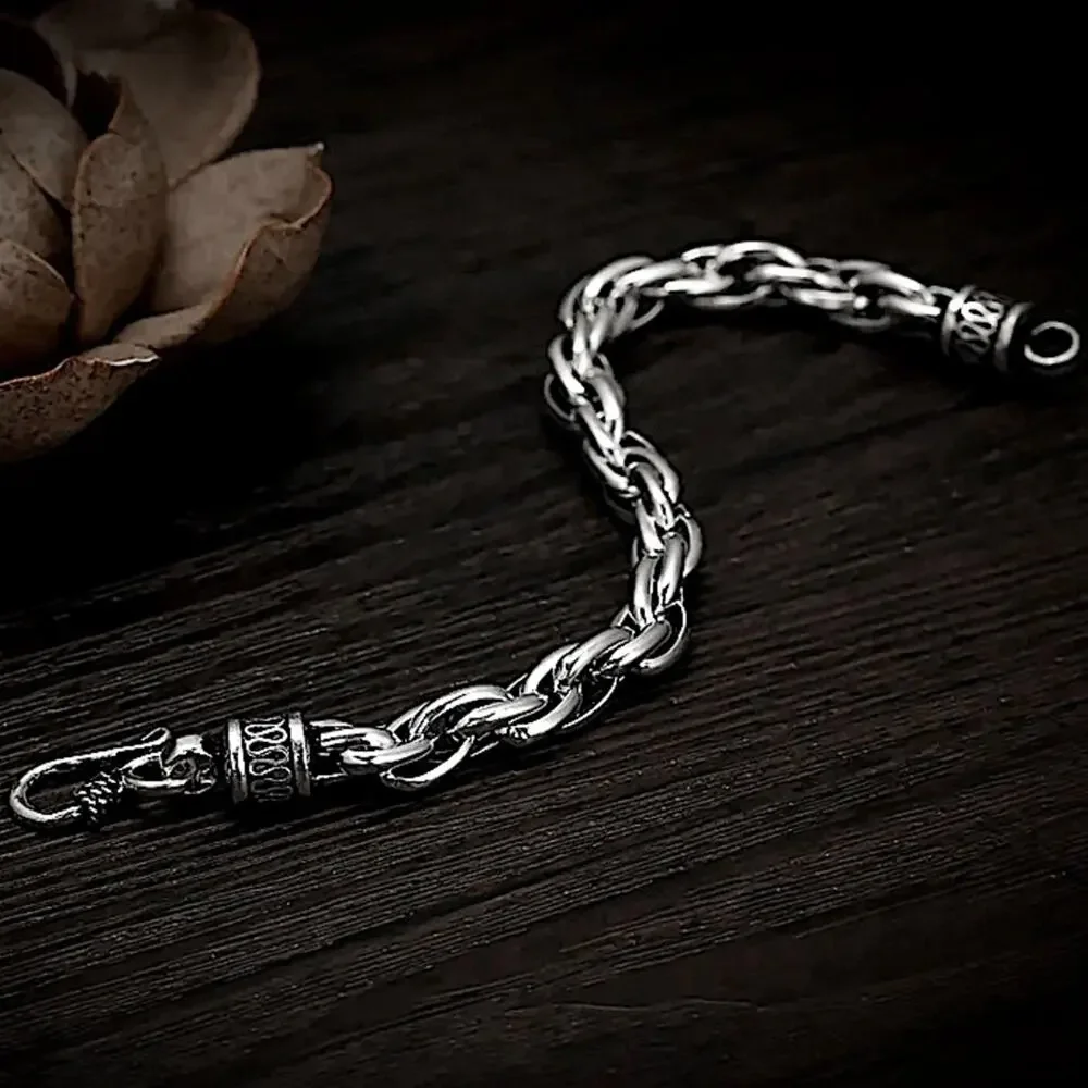 STAINLESS STEEL 10” BRAIDED BRACELET CUSTOMIZED BRACELET